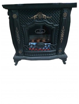 Soba-kamin Mahshid Davam Ks0164, metal, qara, 92x89x36 sm Soba-kamin Mahshid Davam Ks0164, metal, qara, 92x89x36 sm